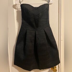 Black Mini Strapless Dress